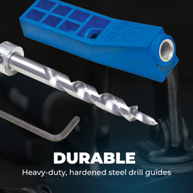 Kreg MKJKIT Mini Jig accessories include drill bit and hex wrench.