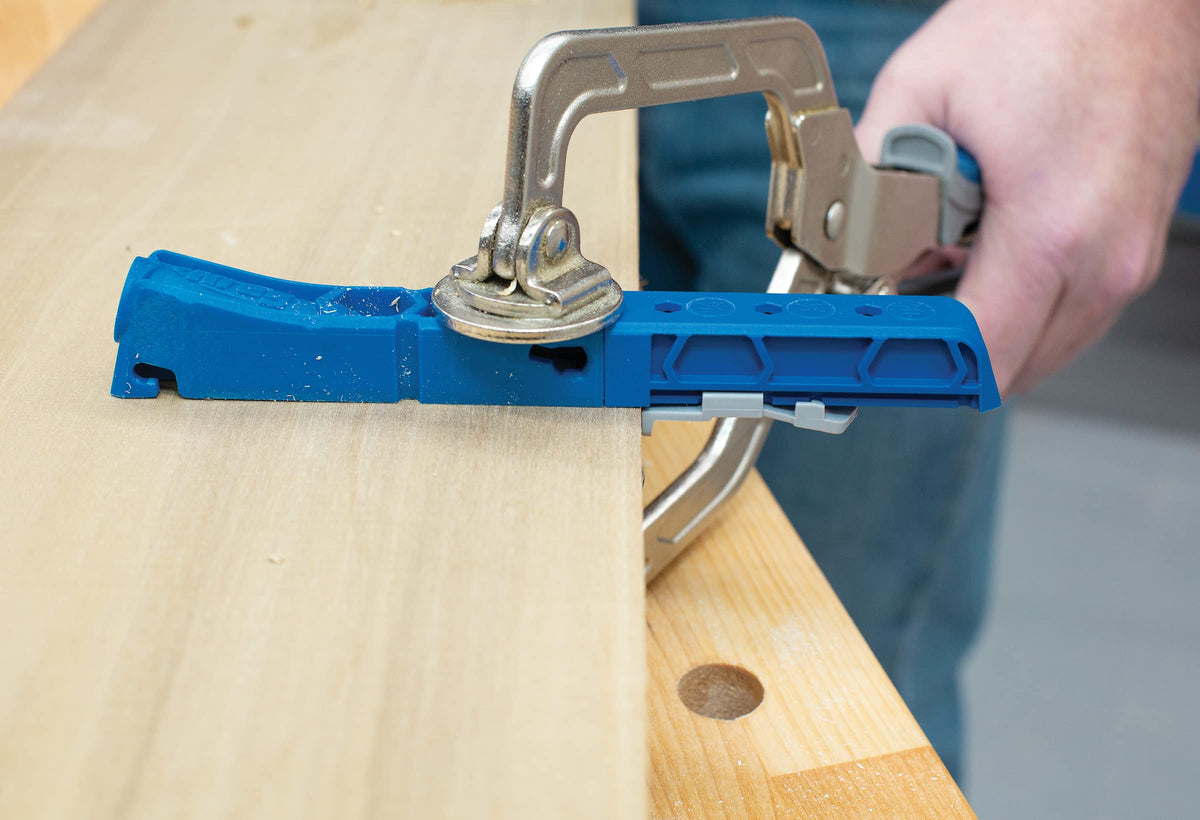 Kreg Pocket-Hole Jig 310 hardened steel guide delivers lasting durability.