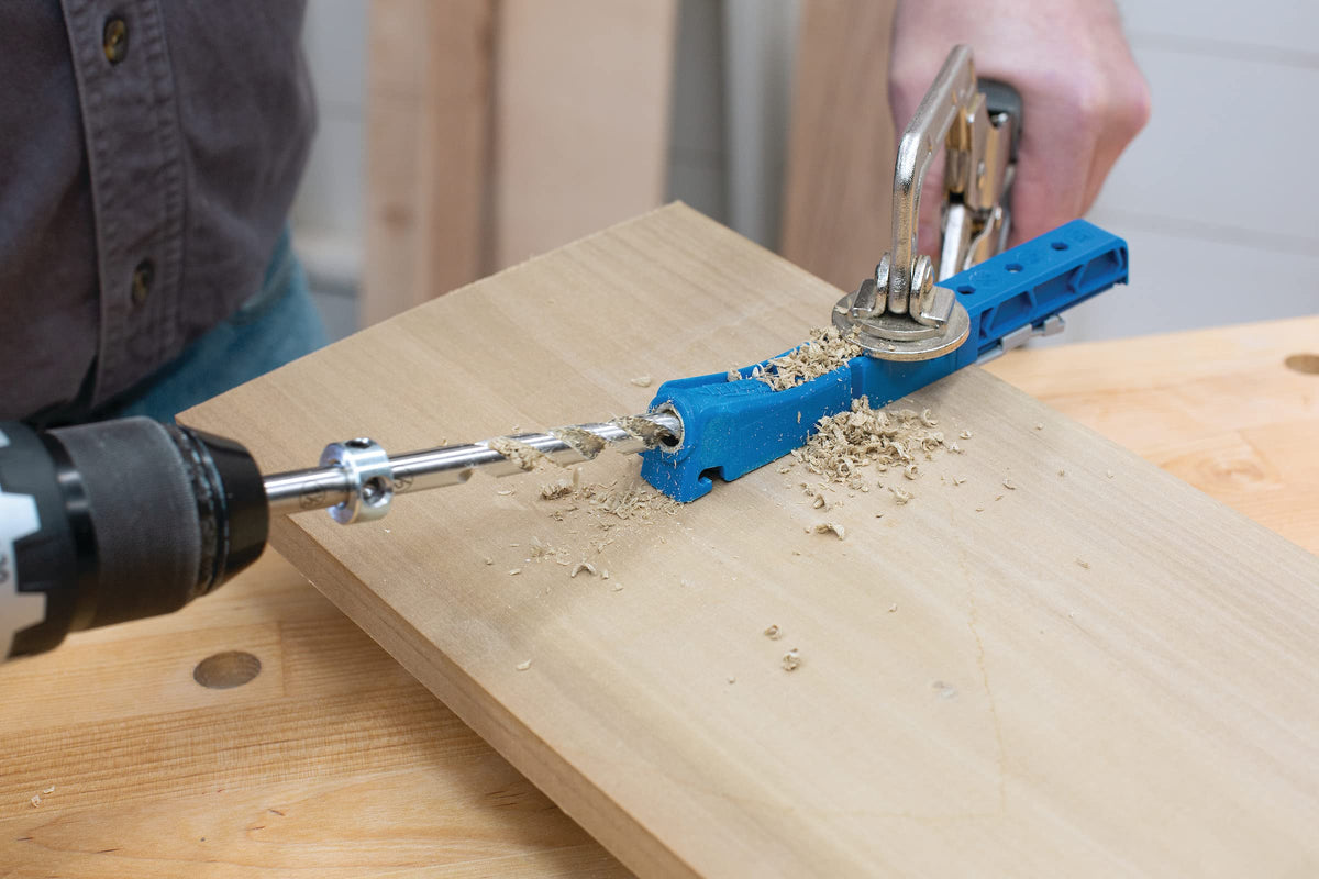 Kreg Pocket-Hole Jig 310 material-thickness gauge for fast sizing and setup.