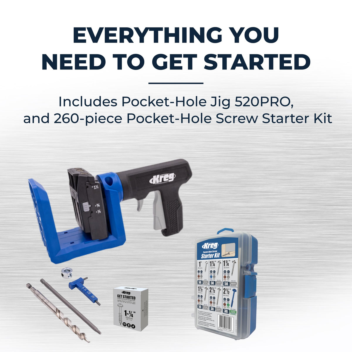 Kreg 520PRO showing easy clamping for quick setup and secure joints.