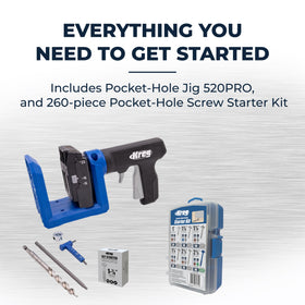 Kreg 520PRO showing easy clamping for quick setup and secure joints.