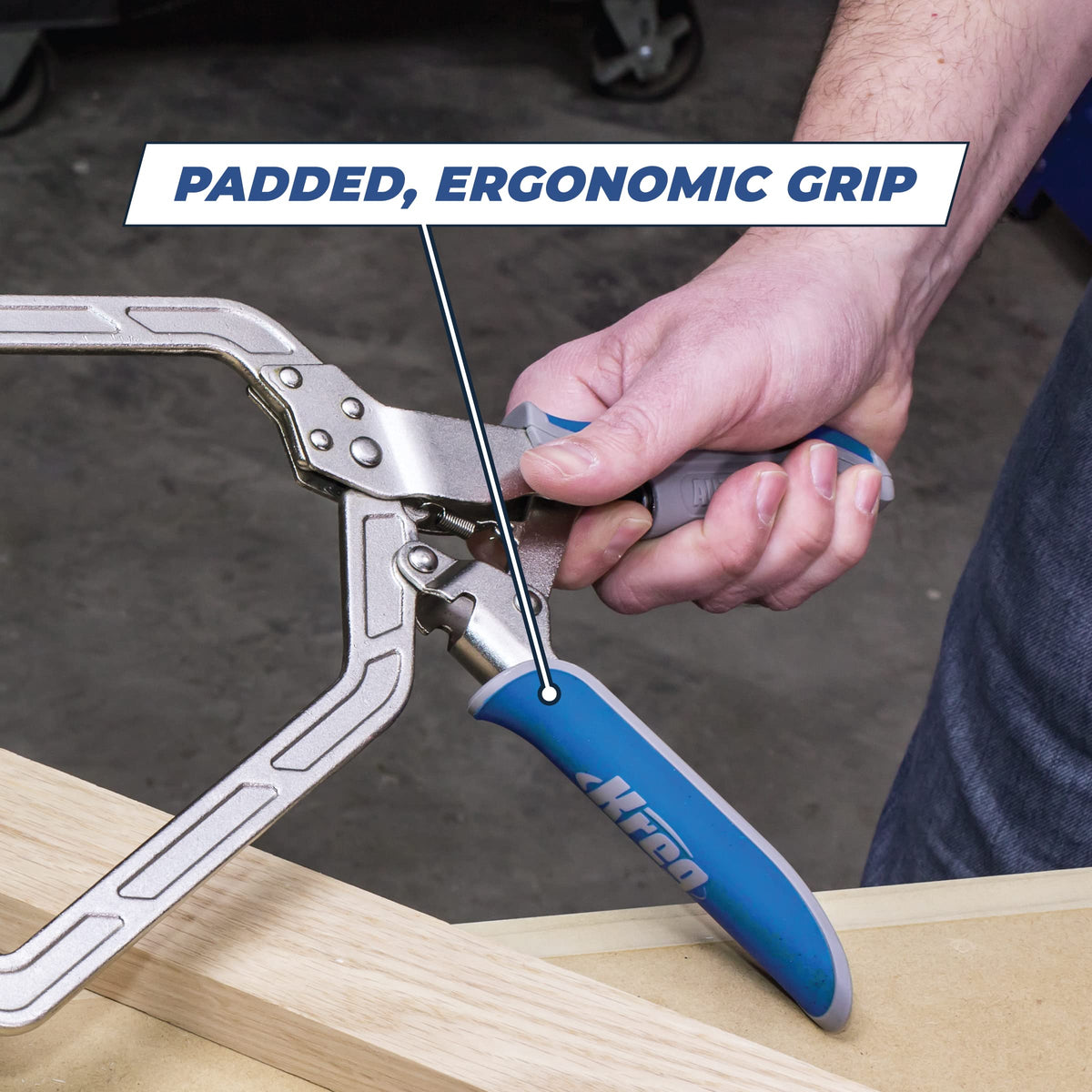 Kreg pocket-hole jig compatibility image highlights workflow integration.