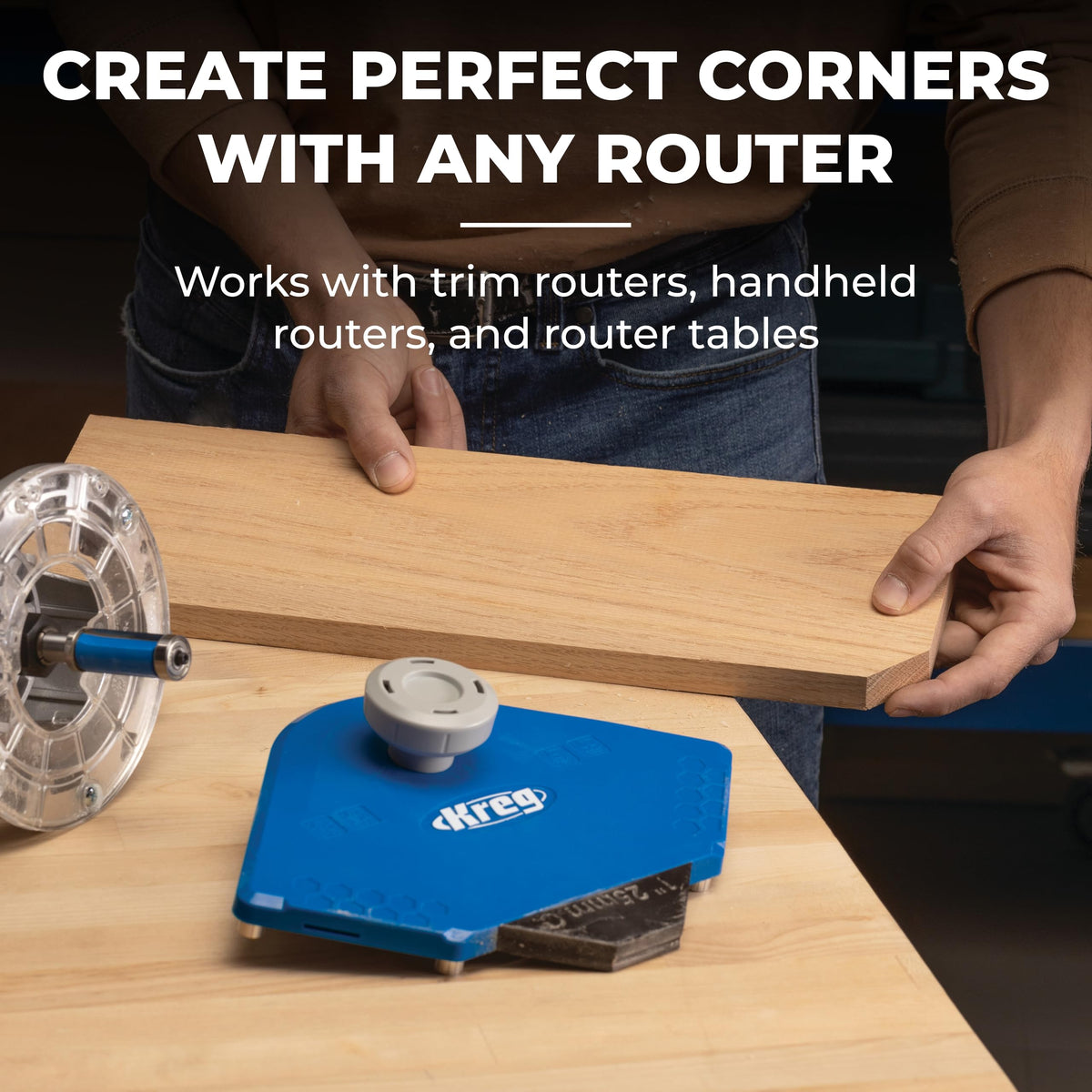 Kreg PRS1000 adjustable edge stop posts improve repeatable routing results