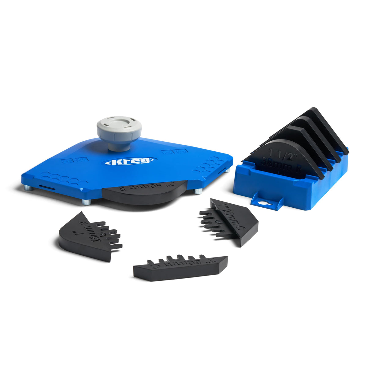 Kreg PRS1000 corner routing guide set front view for precise corner work