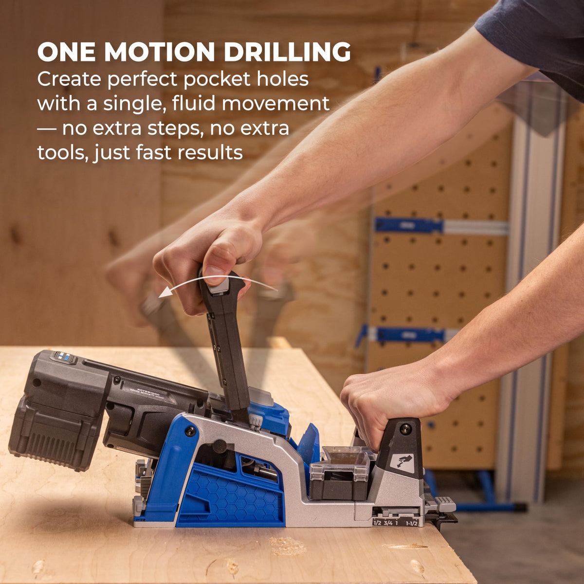 Kreg Rebel compact design enabling portable woodworking on the go.