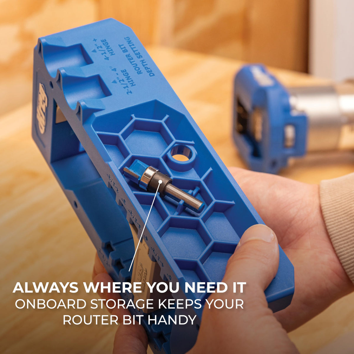 Kreg carbide router bit delivers smooth, precise cuts