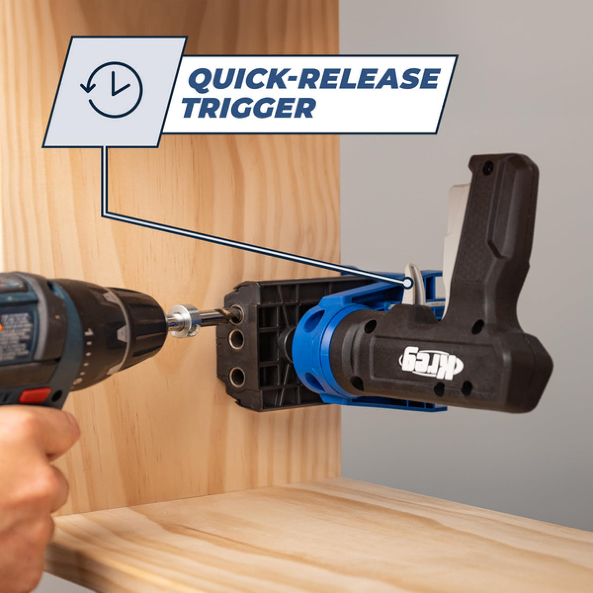 Six popular Kreg screws included in the starter kit.