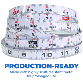 Kreg self-adhesive backing tape adheres securely for permanent reference on surfaces.