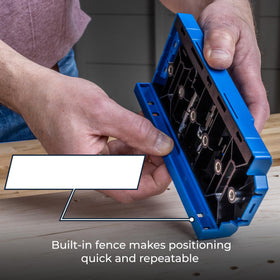 Kreg Shelf Pin Jig 5 mm compact-design enables quick setup for DIY projects.