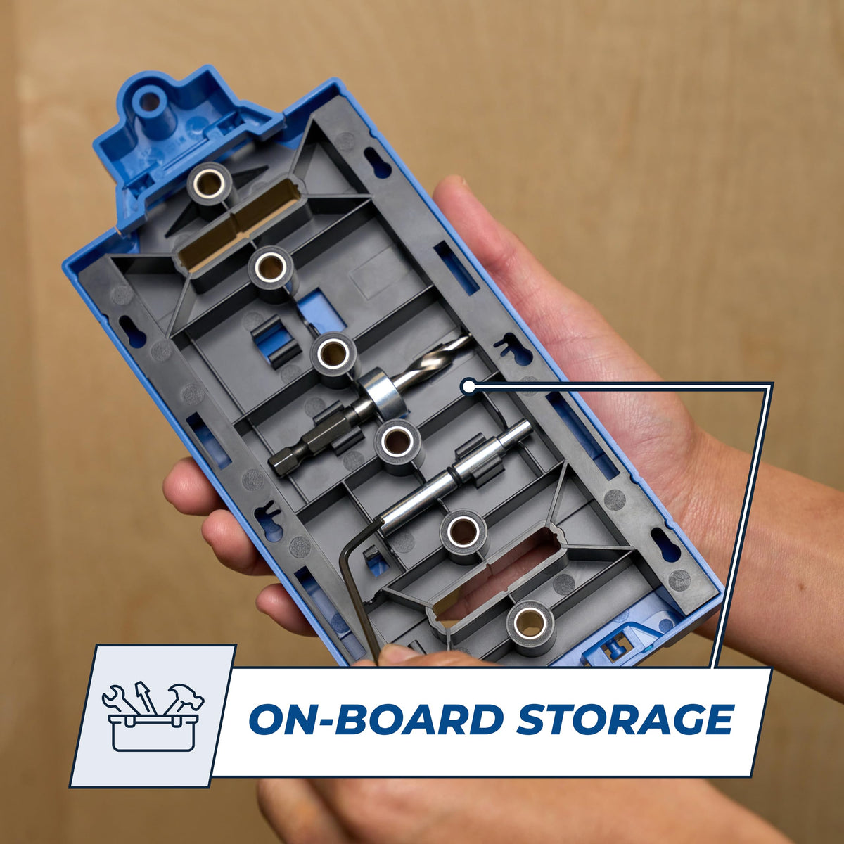 Kreg Shelf Pin Jig 5 mm in-use supports efficient drilling during cabinet upgrades.