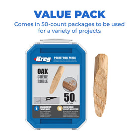 Kreg plugs work with most standard jigs for hidden-joint finishes