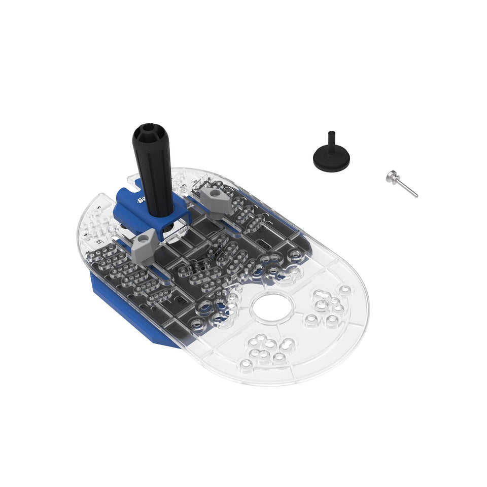 Kreg Trim Router Edge Guide with ergonomic handle offers precise edge routing for clean dados
