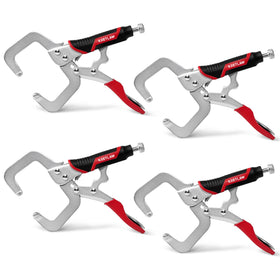 KRETLAW 6-inch locking C-clamp ready for metalworking projects