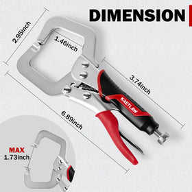 KRETLAW ergonomic TPR handle reduces fatigue during use