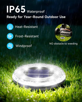 Krinzitt IP65 weatherproof solar light withstands rain and sun for year‑round use