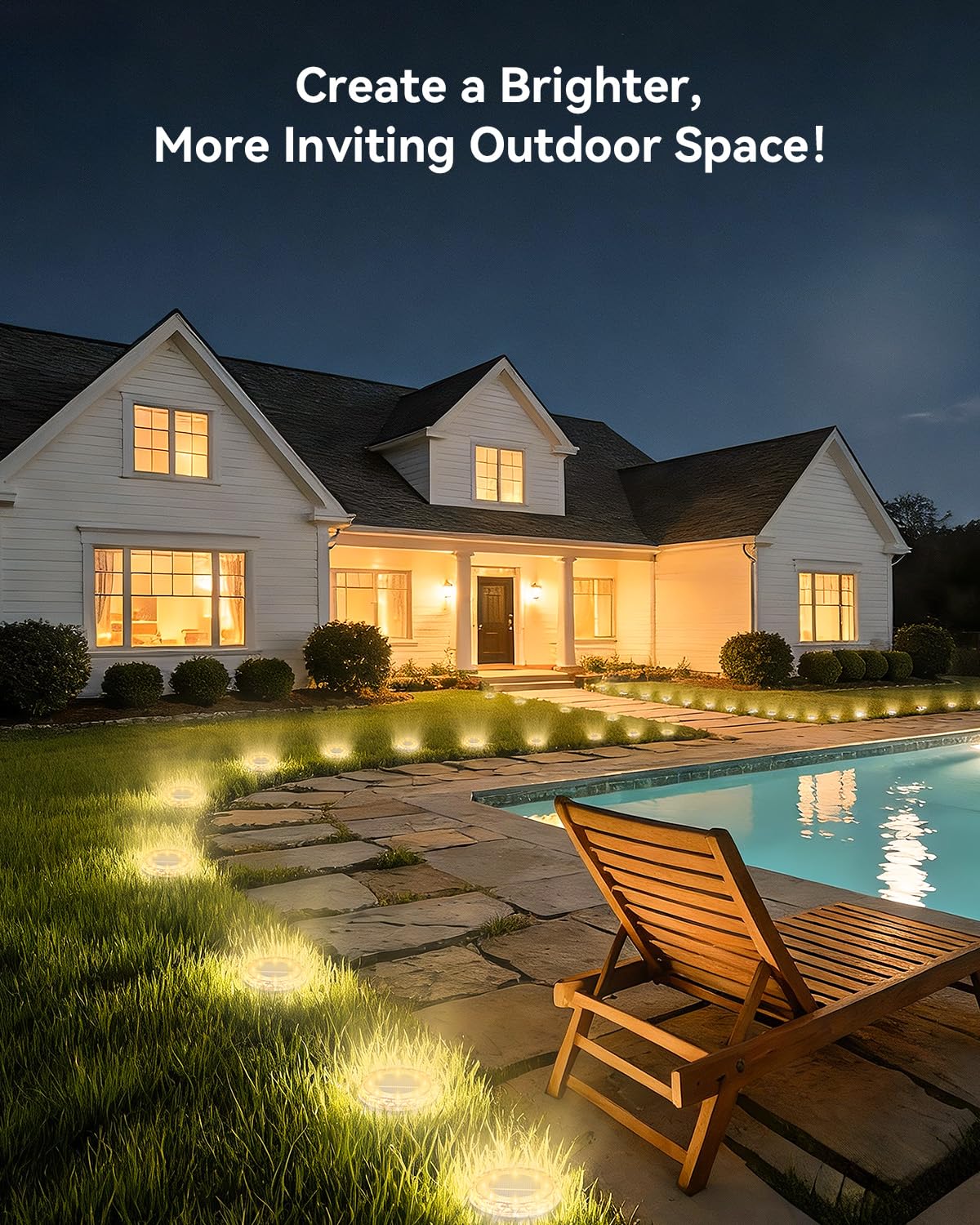 Krinzitt solar lights switch on at dusk, saving energy with auto-on features