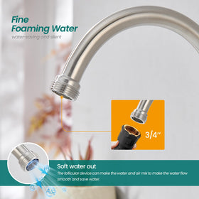 KroBer high-quality brushed nickel finish helps resist scratches and fingerprints.