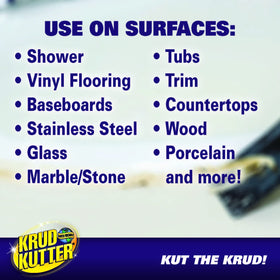 Krud Kutter Caulk Remover Spray assists kitchen sealant removal tasks.