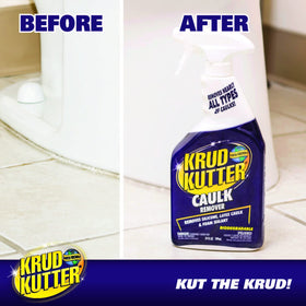 Krud Kutter softens silicone, latex, and acrylic caulk for easier removal.
