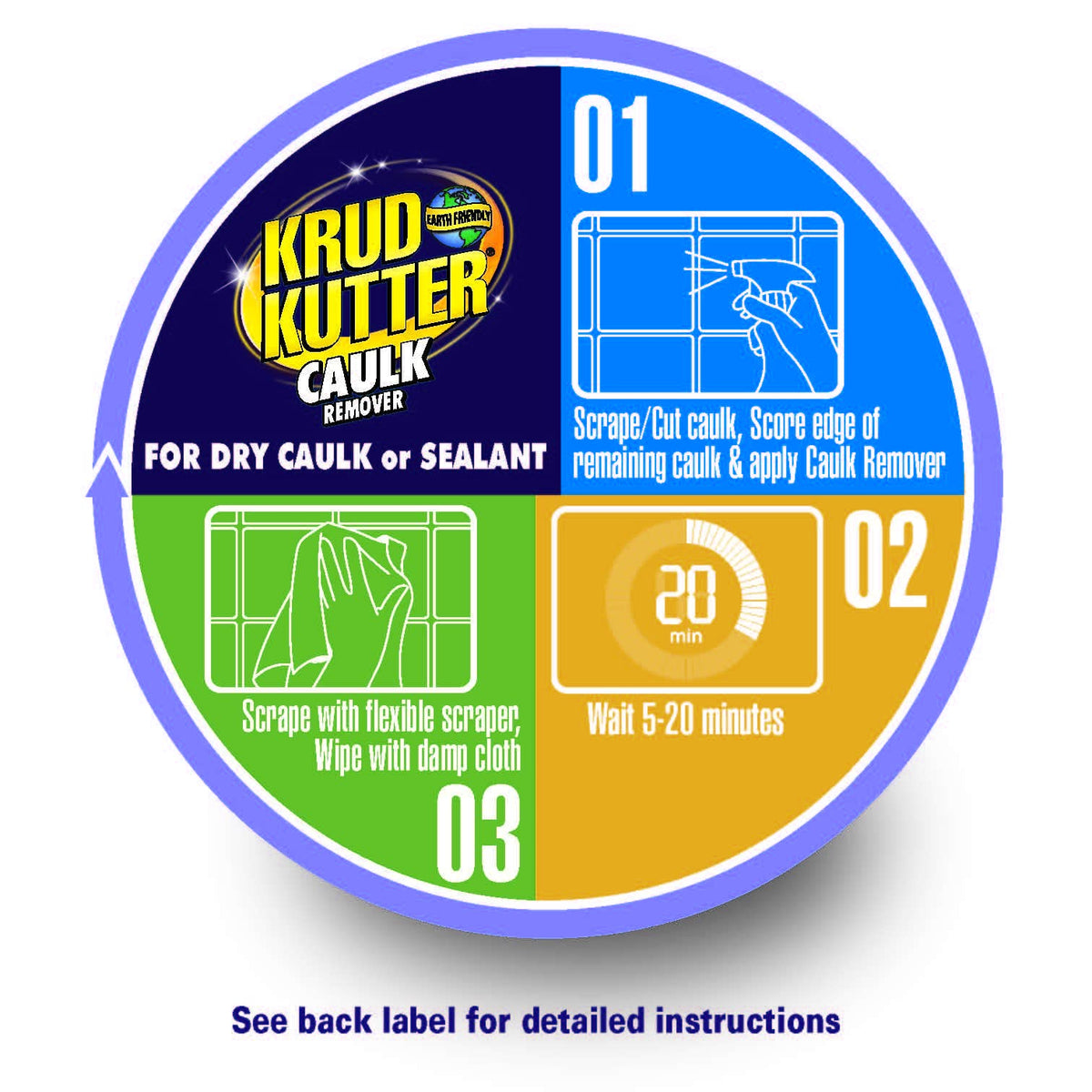Controlled spray application by Krud Kutter for precise coverage.