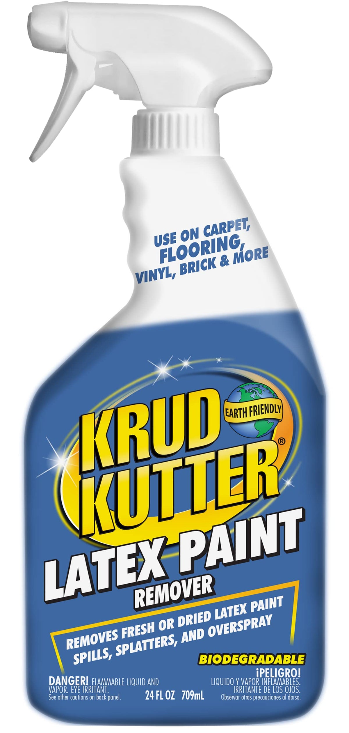 Krud Kutter Latex Paint Remover Spray bottle for easy cleanup after painting projects.