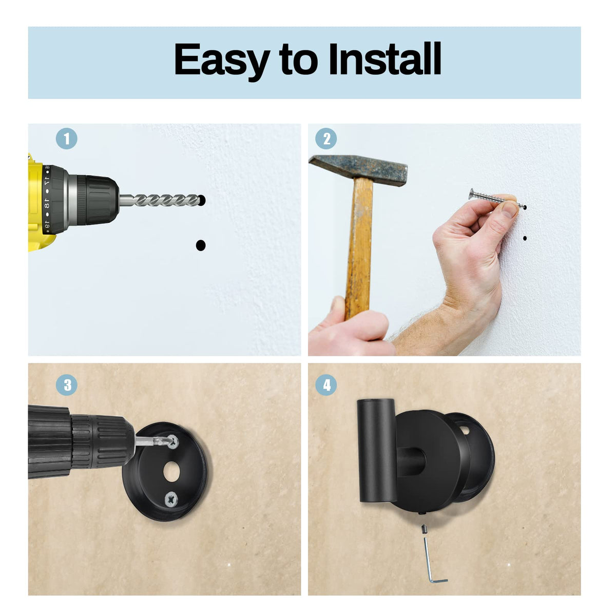 Kruodop towel hook stainless steel construction, heavy duty door hanger for coats.