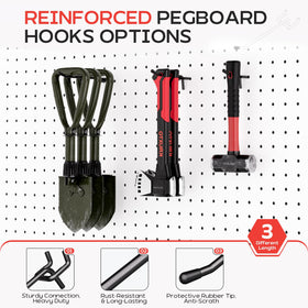 KRUXTO 1/4-inch pegboard compatibility ensures secure mounting.