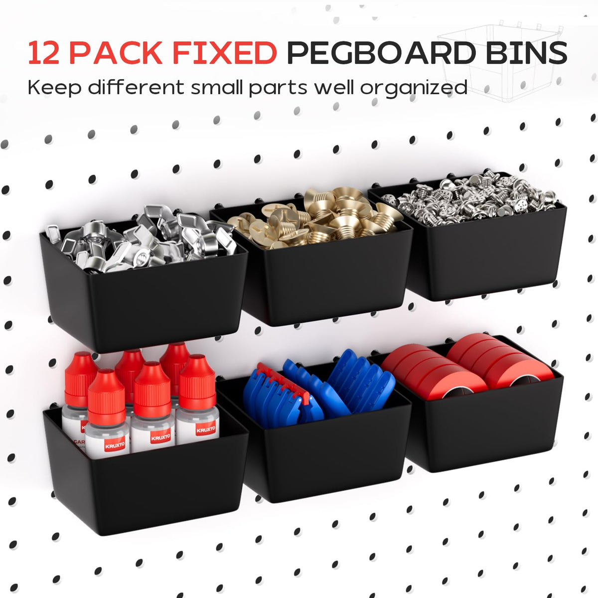 KRUXTO pliers holders organize pliers and cutters neatly on the wall.