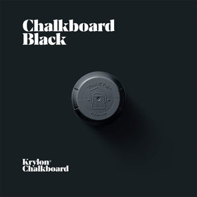 Krylon chalkboard paint with slate-like finish for durable, reusable surfaces.