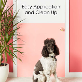 Krylon COLORmaxx easy cleanup with soap and water.