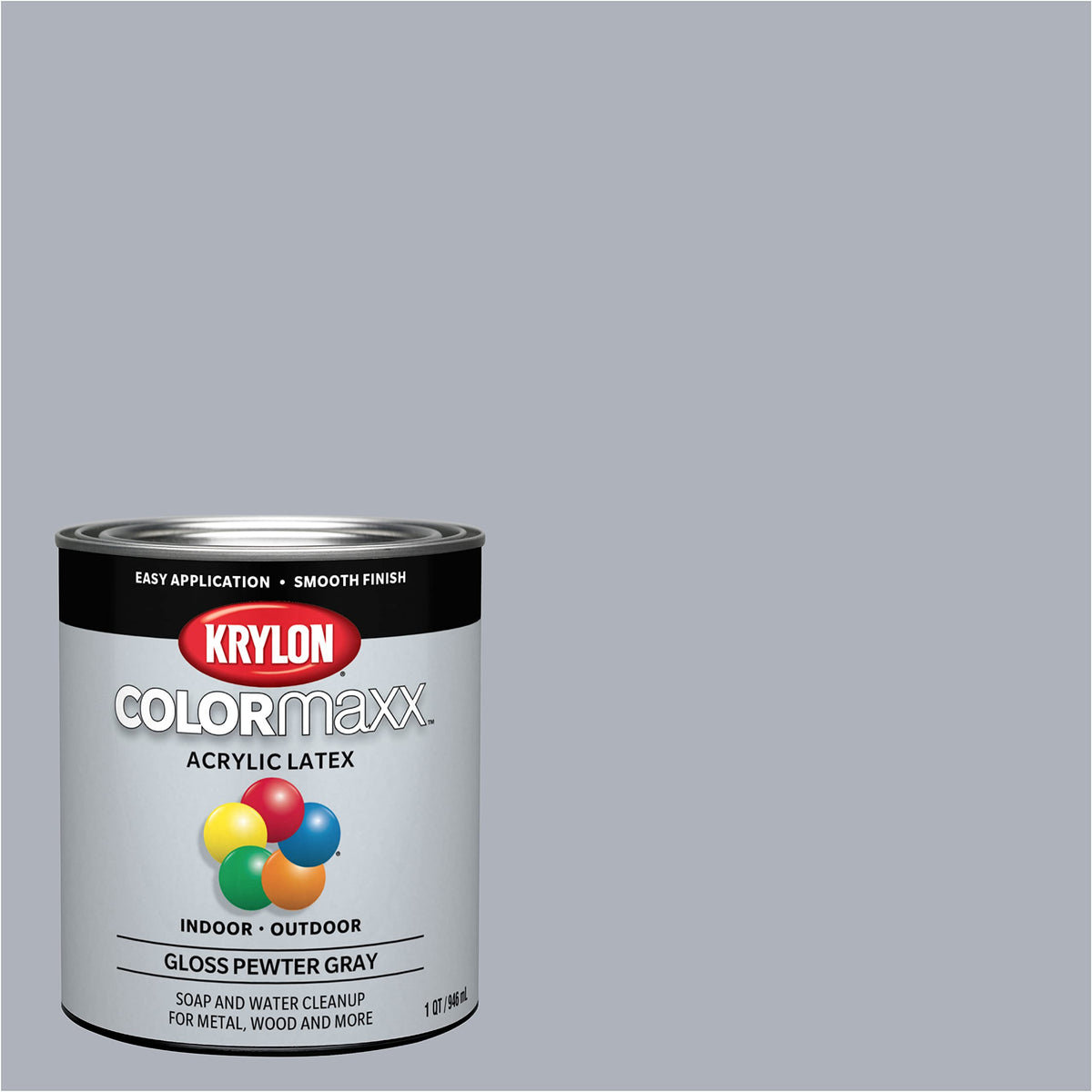 Krylon COLORmaxx on wood and metal shows strong adhesion and durability.