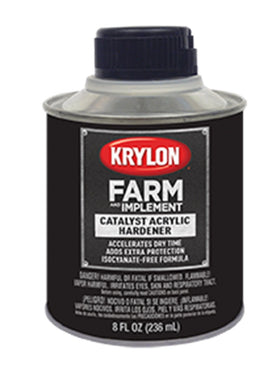 Krylon Farm and Implement Catalyst bottle front view illustrating faster drying