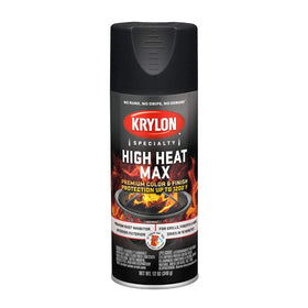 Krylon High Heat Max black gloss bottle ready for durable metal finishes