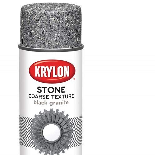 Krylon K18201 Black Granite stone-look spray for durable surfaces