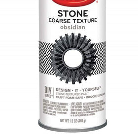 Krylon Obsidian stone texture finish close-up with metallic depth
