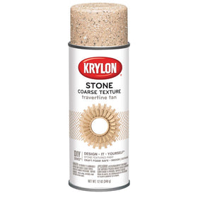 Krylon Travertine Tan coarse stone texture spray for durable decorative finishes