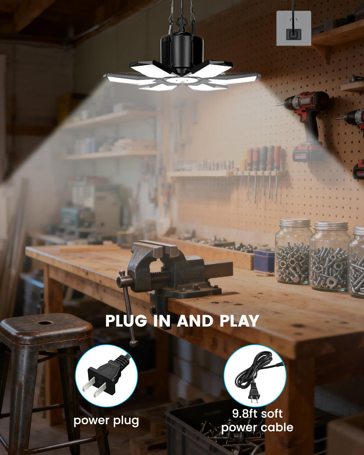 Kryoza linkable design expands coverage by connecting multiple lights.