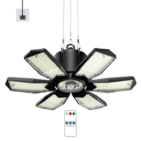 Kryoza plug-in motion sensor garage light with 20000lm brightness for clear garage tasks.