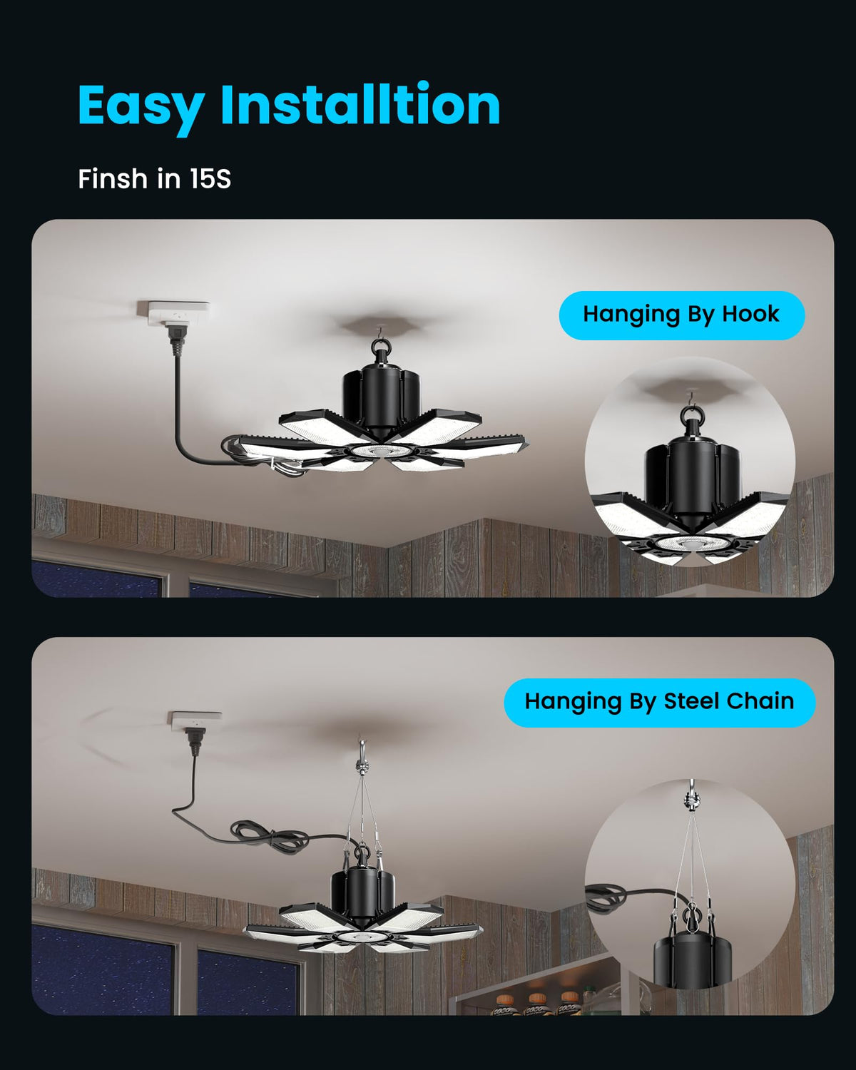 Kryoza storage and workshop readiness for barns and attics with durable lighting.