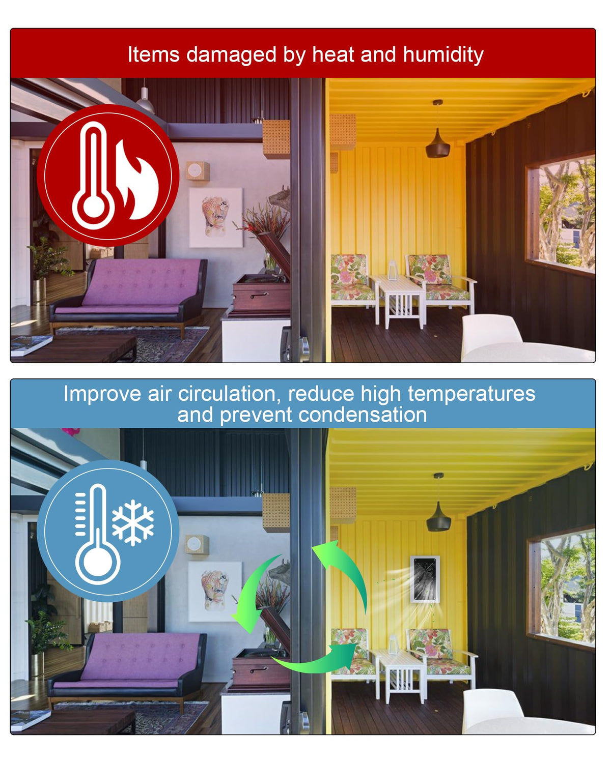 Krysolad durable metal vent frame withstands harsh weather