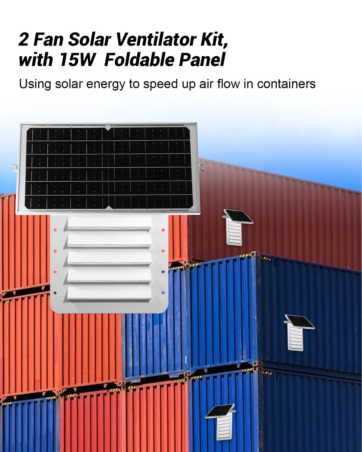 Krysolad heavy steel vent screen on end walls boosts air exchange