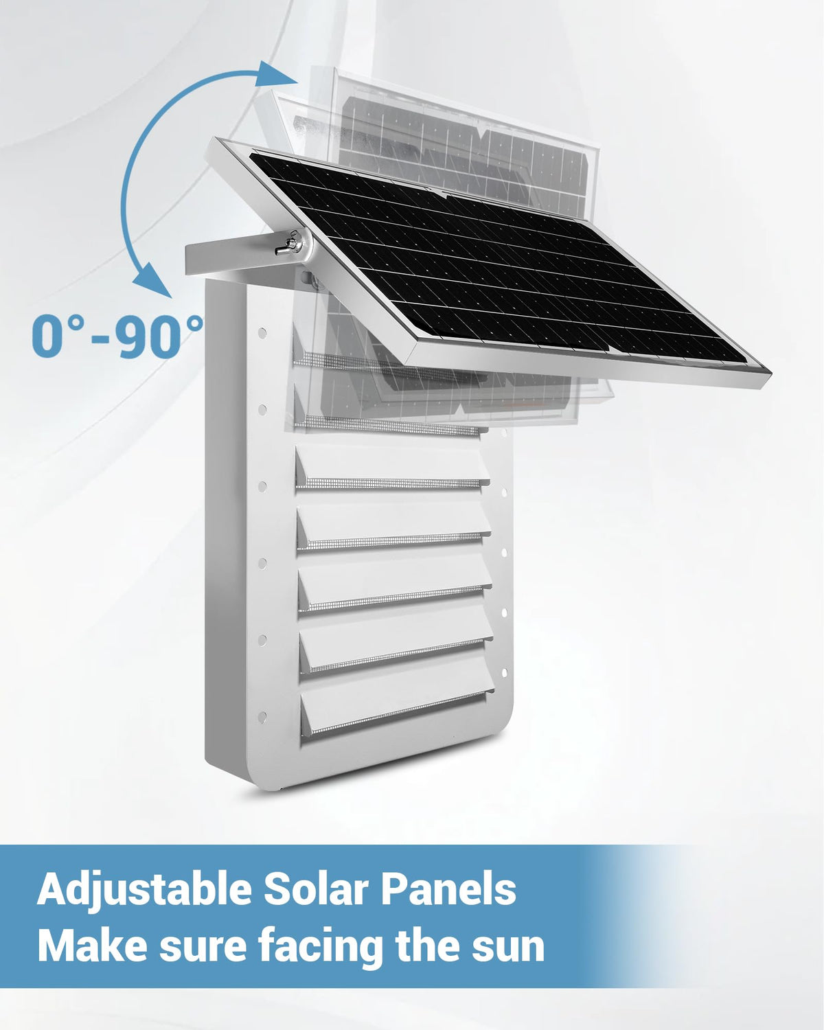 Krysolad vent screen with rain-protection opening supports ventilation and rain protection