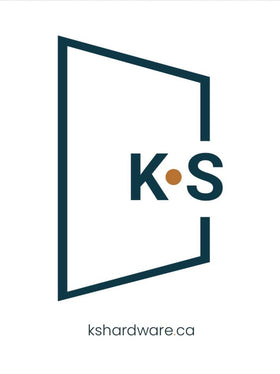 KS Hardware packaged with all parts for quick setup