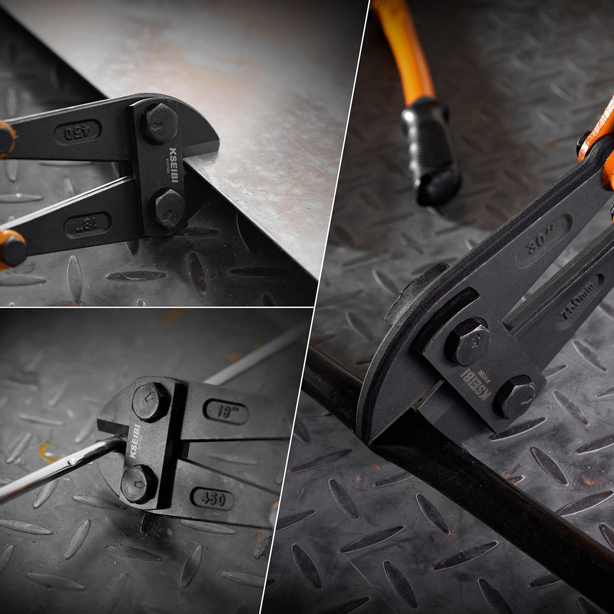 KSEIBI 24-inch bolt cutter with anti-rust coating for durability.