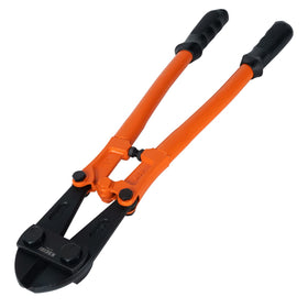 KSEIBI 24-inch bolt cutter cutting fence material with precision and control.