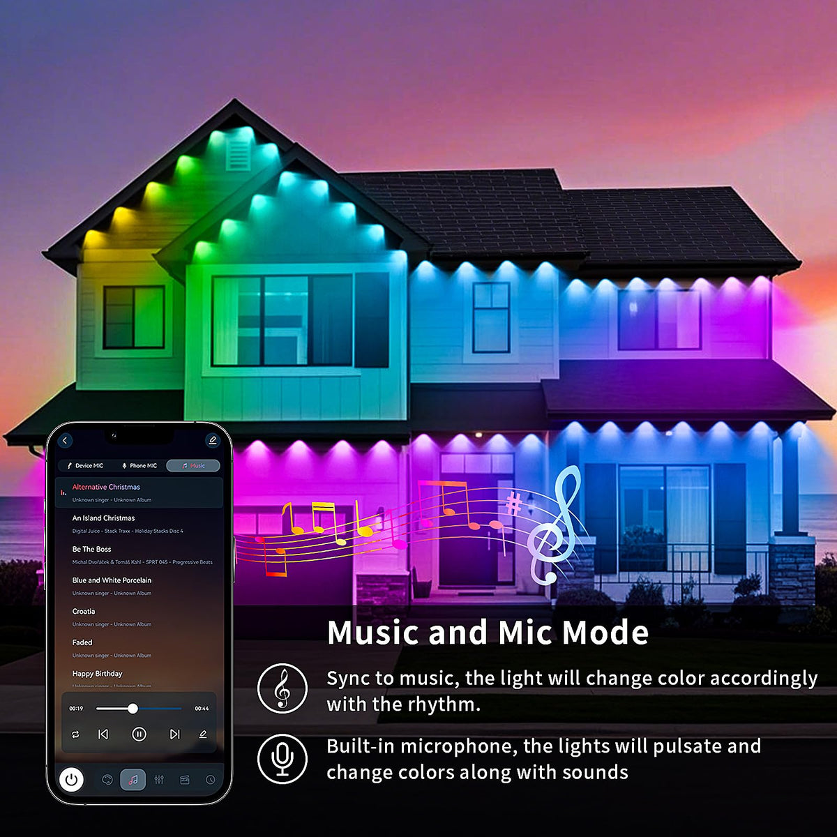 KSIPZE wall wash effect lights with deep color reach up to 20 inches.