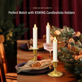KSWING 6-pack battery candles deliver over 400 hours of use