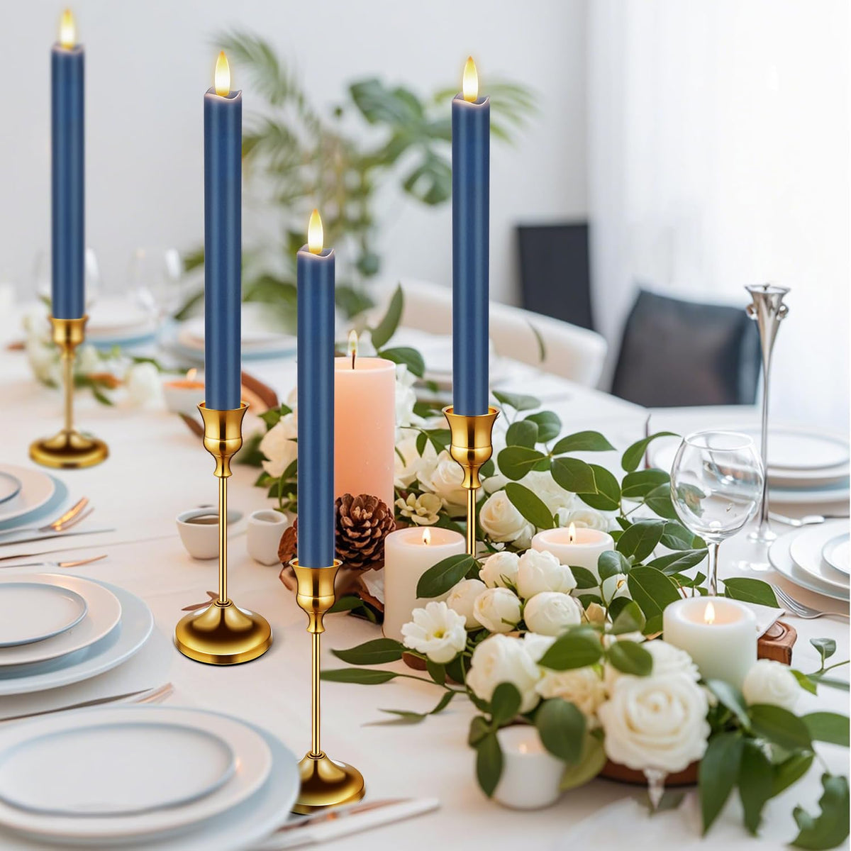 KSWING candle holders arranged for dining room setup