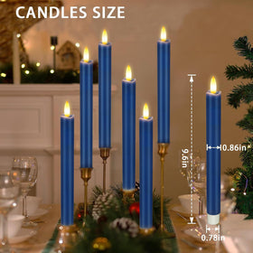 KSWING navy blue taper candle on wedding table decor setting