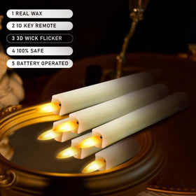 KSWING packaging includes six candles and a remote
